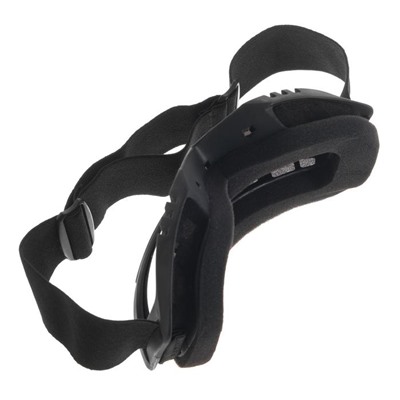 Очки-маска для езды на мототехнике, разборные, визор оранжевый, чёрные