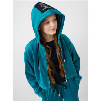 Комплект трикотажный для девочек: толстовка, брюки