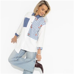 Рубашка комбинированная, Жемчужина образа (white)