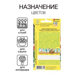 Семена цветов Пеларгония "Дансер Ворвик", смесь окрасок, F2, 5 шт.