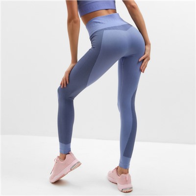 Легинсы спортивные женские MINAKU: SPORTLY, фиолетовые, размер 44-46