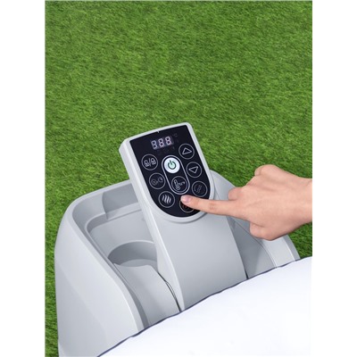 Спа – бассейн Miami EnergySense AirJet 4 Dark Blue, 180×66 см, фильтр-насос, тент, дозатор для химии, аэромассаж, круглый, 6001C Bestway