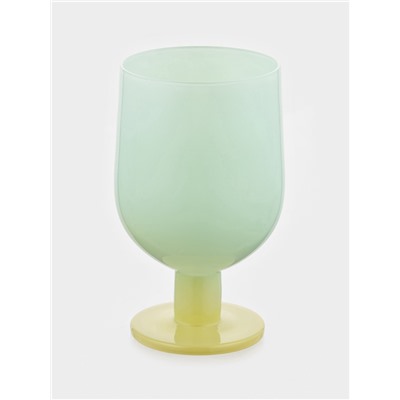 Бокалы для вина Pint, 350 мл, 7.2×12.8 см, набор 2 шт., стекло, розовые, зелёные