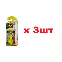 Dorco набор №525  детская зубная щетка с игрушкой Машина 3шт