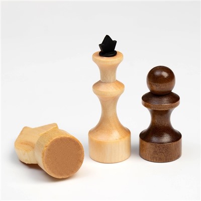 Шахматы деревянные, 29×29 см, король h=7.2 см, пешка h=4.5 см