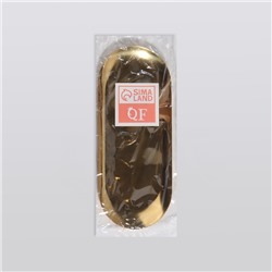 Подставка для хранения косметических принадлежностей, нержавеющая сталь, 22×9×1 см, цвет золотистый