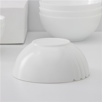 Салатники Luminarc Lotusia, 1 л, d=18 см, набор 6 шт., стеклокерамика, белые