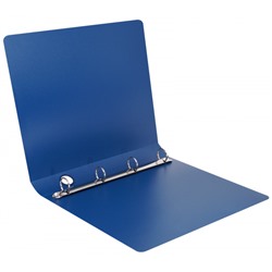 Папка пластиковая 4 кольца 40мм синяя 700мкм 5675 inФОРМАТ