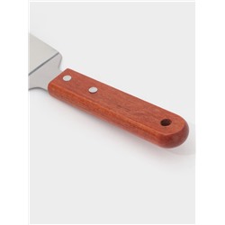 Лопатка для торта и пиццы Доляна, 26×6 см, цвет коричневый