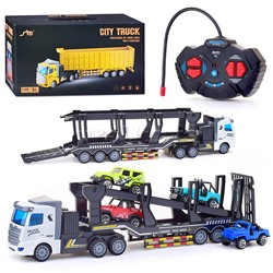 Машина "Транспортёр" р/у, 27 MGz, с 4 автомобилями, в коробке