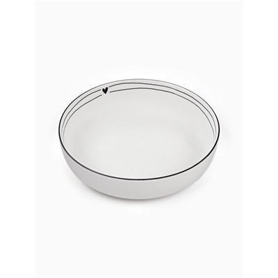 Тарелка суповая керамическая «С любовью», d=20 см, 1000 мл, ручная работа