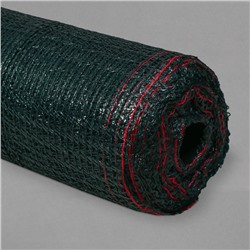 Сетка затеняющая, 50×4 м, плотность 35 г/м², тёмно-зелёная, в рулоне