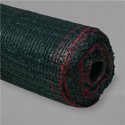Сетка затеняющая, 50×4 м, плотность 35 г/м², тёмно-зелёная, в рулоне