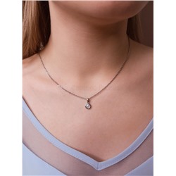 Серьги-пусеты из серебра с нат. перламутром родированные 925 пробы С-3902рп484