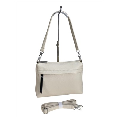 Женская сумка из искусственной кожи, цвет молочный