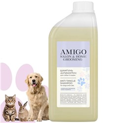 AMIGO Шампунь-антиколтун для собак и кошек 1000 мл