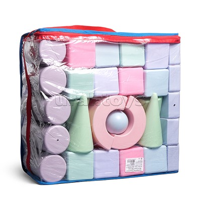 Конструктор "Строитель" 48 д. нюд. в сумке ПВХ