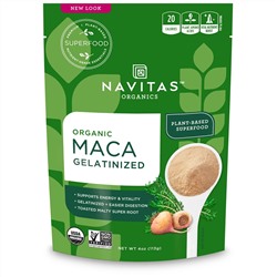 Navitas Organics, Органический Желатинизированный препарат маки, 4 унц. (113 г)
