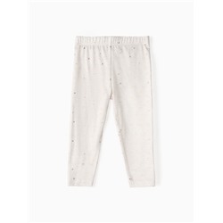 Лосины Крошка Я «Сердечки», рост 86-92 см, бежевые