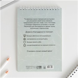 Дневник благодарности «Лучший день», формат А5, 30 листов