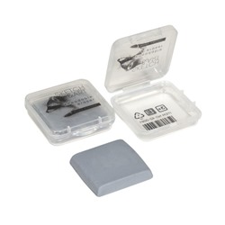 Ластик-клячка "SKETCH ART" БЕЛЫЙ/СЕРЫЙ в пластиковой коробочке 46х12 мм 42-0061 Bruno Visconti