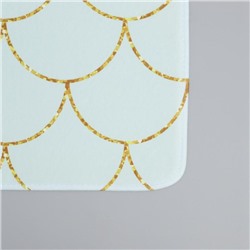 Набор ковриков для ванной и туалета Доляна «Чешуя», 2 шт.: 50×80 см, 40×50 см