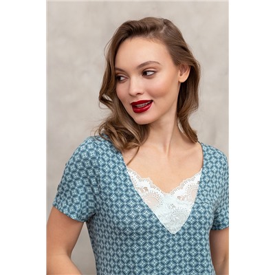 Комплект женский футболка, брюки Mia Cara SS23WJ334 Blueberry Night