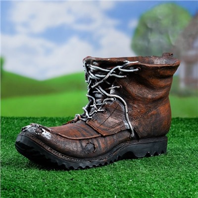 Фигурное кашпо для цветов «Башмак», 33×18 см, полистоун