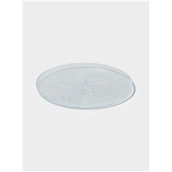 Тарелка Magistro Waterfall, d=32 см, стекло, прозрачная