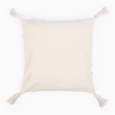 Наволочка декоративная «Этель. Бохо», 45×45 см, 100% хлопок, молочная