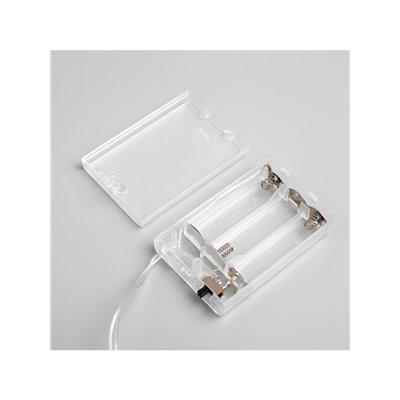 Гирлянда «Нить» 3 м с насадками «Звёзды», IP20, прозрачная нить, 20 LED, батарейки AAх3 (нет в комплекте), свечение мульти