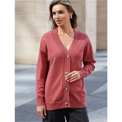 Кардиган из пряжи с кашемиром