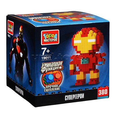 Конструктор 3D сборная фигурка "Супергерои" 380 дет.