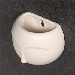 Кашпо подвесное «Силуэт», 300 мл, керамика, белое