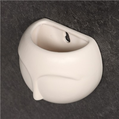 Кашпо подвесное «Силуэт», 300 мл, керамика, белое