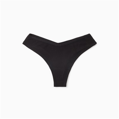 Трусы женские бразилиана Mark Formelle, чёрные, размер 42 (XS)