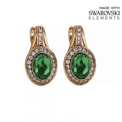 Серьги с кристаллами Swarovski