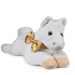 Мягкая игрушка "Лошадка Донна" белый, 81 см.