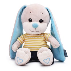 Зайчик Жак в футболке и джинсах, 20 см, в коробке