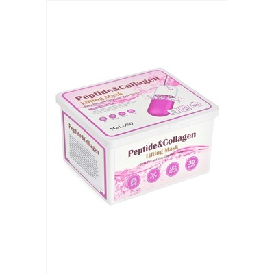 MeLoSo Набор омолаживающих тканевых масок с пептидами и коллагеном / Peptide & Collagen Lifting Mask, 30 шт KRISTALLER, 1112005