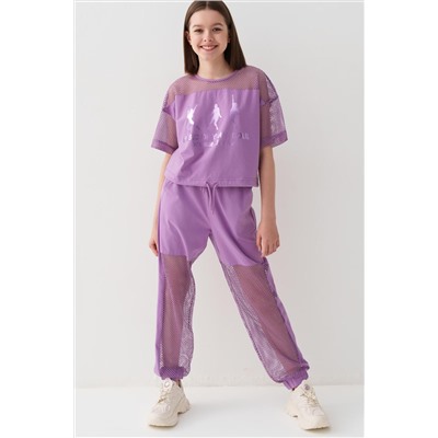 Брюки трикотажные для девочек PLAYTODAY, 1240223