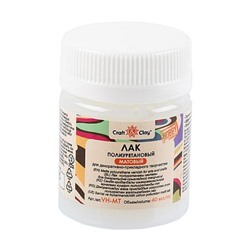 Лак полиуретановый матовый 40мл для финишного покрытия VH-MT Craft&Clay