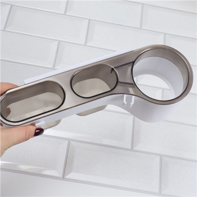 УЦЕНКА Органайзер навесной 3секц с кл осн NEO 28.7×10.5×8.5 см сер/бел к/кор накл QF