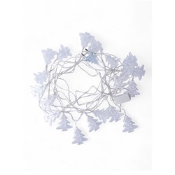 УЦЕНКА Гирлянда «Нить» 4.5 м с насадками «Прищепки-ёлочки», IP20, прозрачная нить, 20 LED, свечение тёплое белое, 220 В