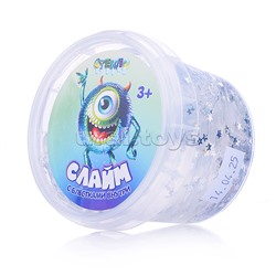 Слайм "Стекло" с блёстками - звезды, 90 гр