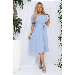 Платье Цветы Лета (голубое) П13057-18М