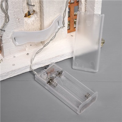 Фигура деревянная «Хижина», 28×29×7 см, 10 LED, батарейки AAx2 (не в комплекте), свечение теплое белое