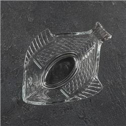 Салатник стеклянный Fish, 21×16 см