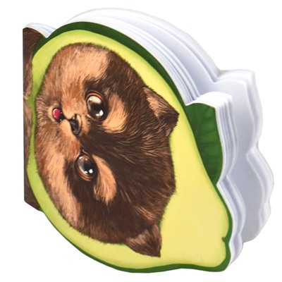 Блокнот фигурный 120х117 мм 30л без линовки "АВОКАДОПЕС" 63037 Феникс