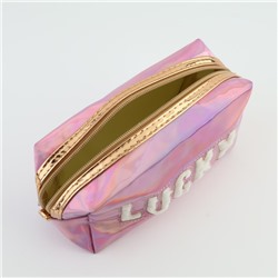 Пенал школьный, искусственная кожа, Lucky, 18×10×7 см